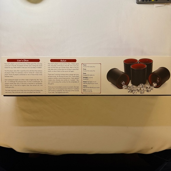 Set Of 5 Brybelly Dice with Dice Shaker Cups Perfect for Casino Night Dice Games - Picture 4 of 7